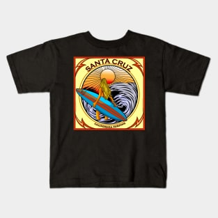 SANTA CRUZ CALIFORNIA SURFING Kids T-Shirt